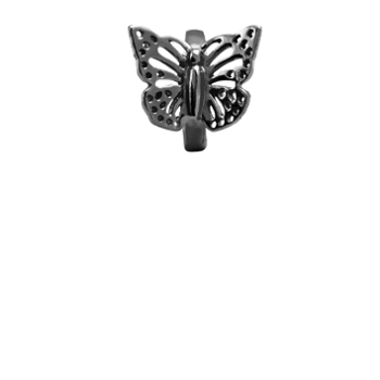 Christina Collect Butterfly ring in black silver